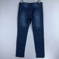 Wave Jeans Skinny Mid-Rise Womens Size 11/12 Blue Dark Wash Stretch