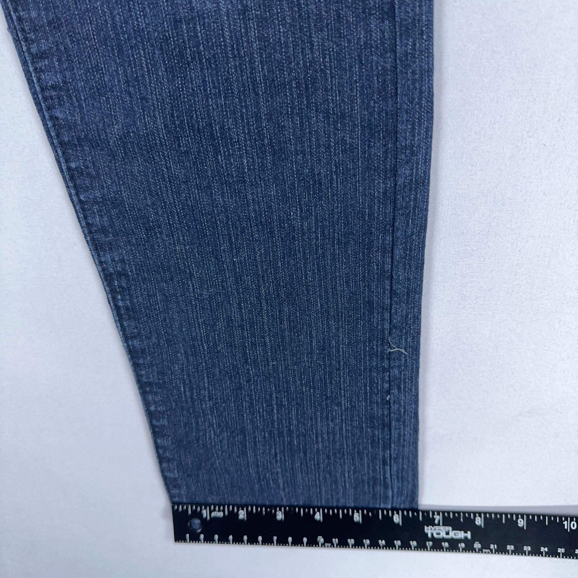 Wave Jeans Skinny Mid-Rise Womens Size 11/12 Blue Dark Wash Stretch