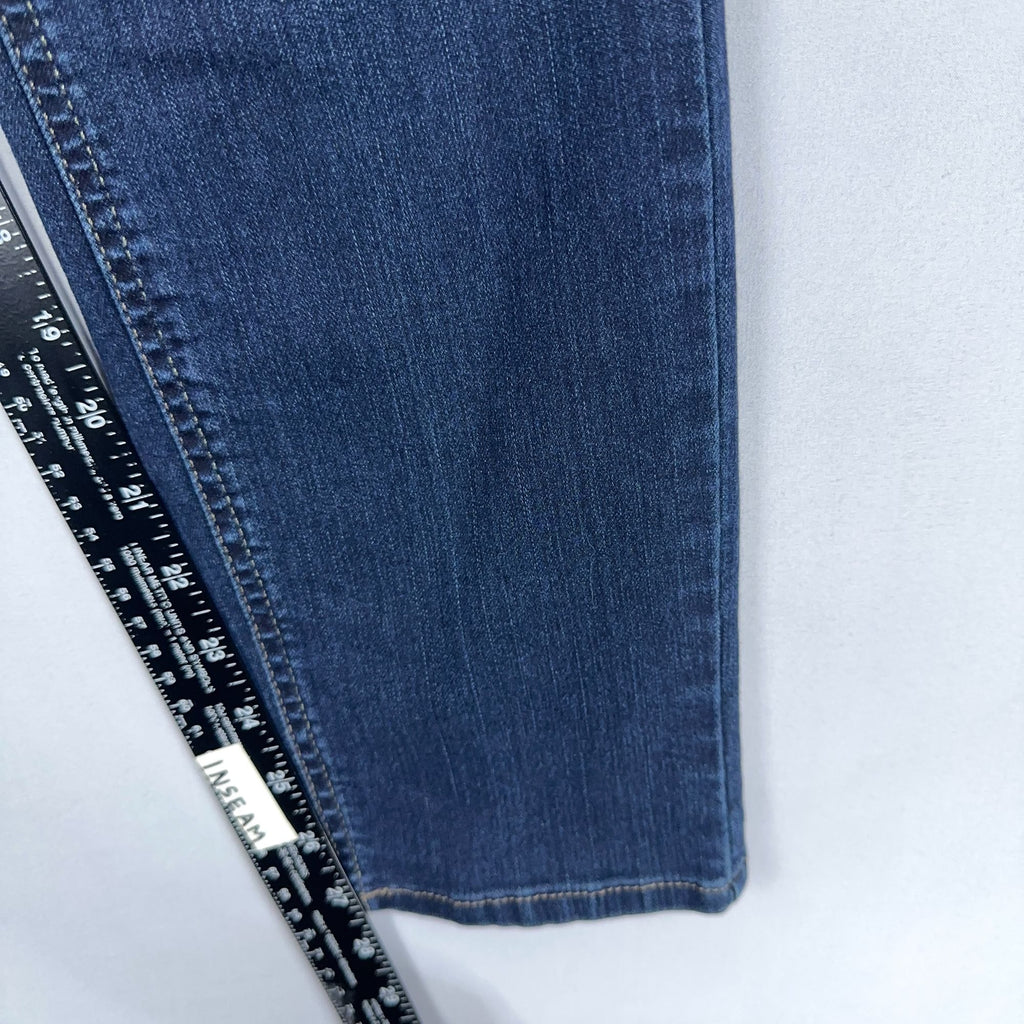 Riders By Lee Jeans Womens Size 14 Skinny Mid Rise Blue Dark Wash