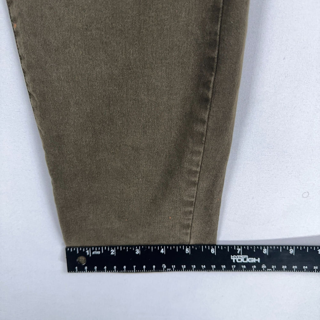 Buffalo David Bitton Vale Skinny Jeans Mid-Rise Womens Size 14/34 Green Stretch