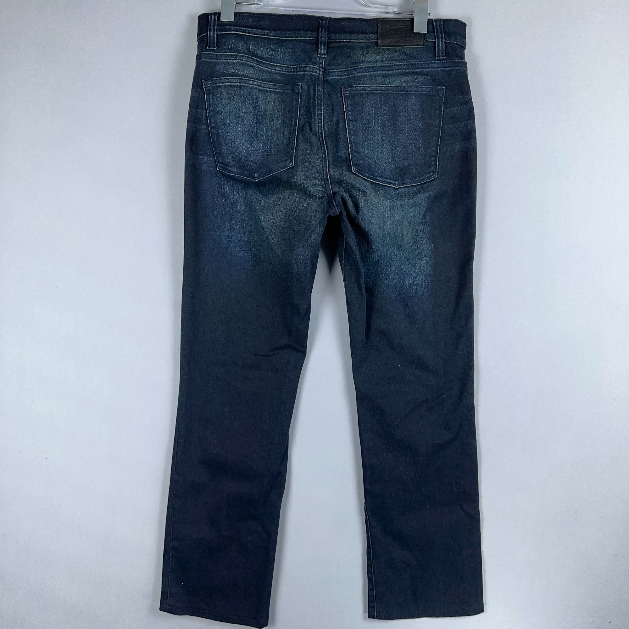 Lauren Ralph Lauren Jeans Size 12 Straight Leg Mid Rise  Blue Dark Wash