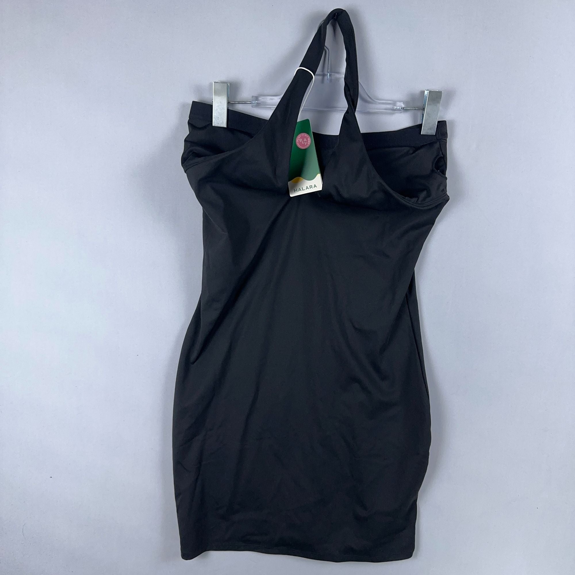 Halara Dress Size Large Black Halter Neck