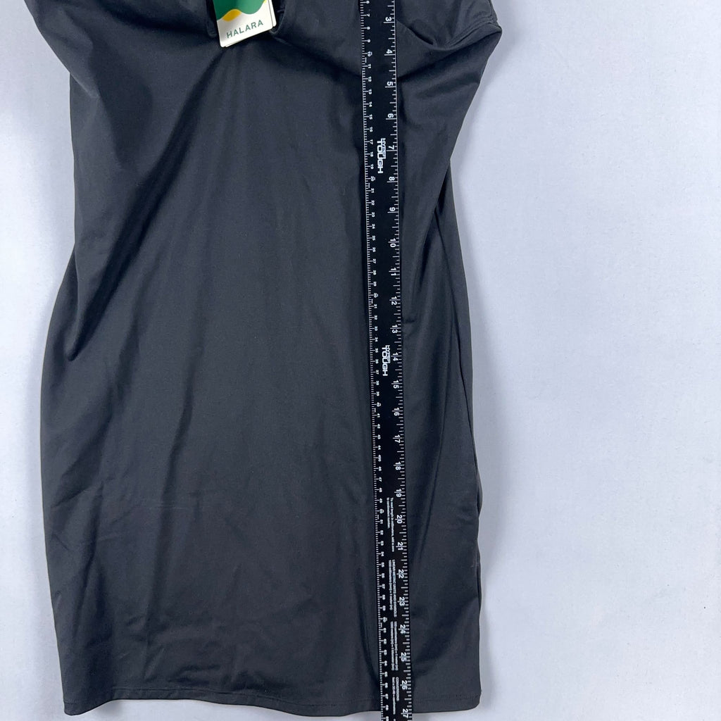 Halara Dress Size Large Black Halter Neck