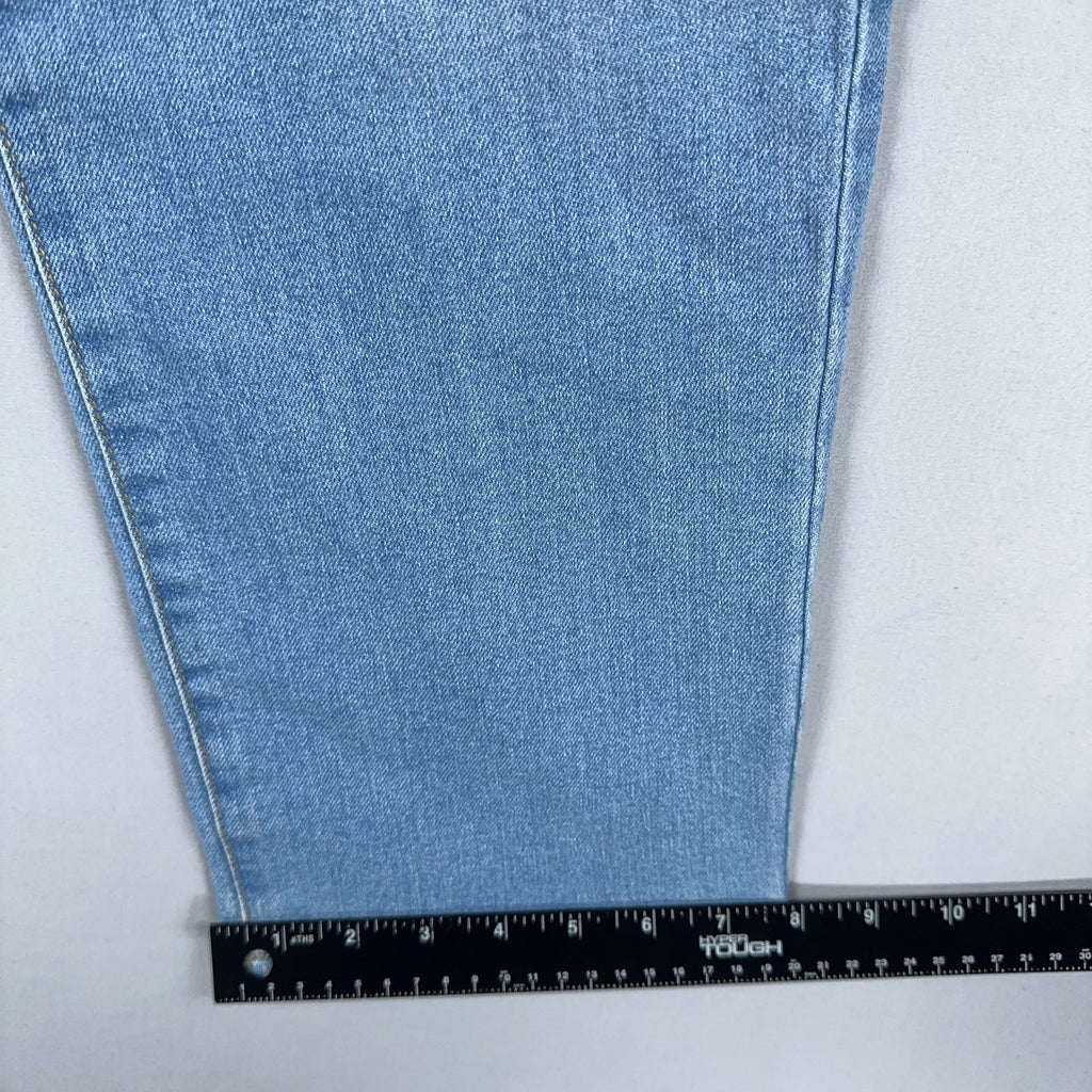 Terra Sky Size 14W Straight Leg Jeans High Rise Blue Light Wash