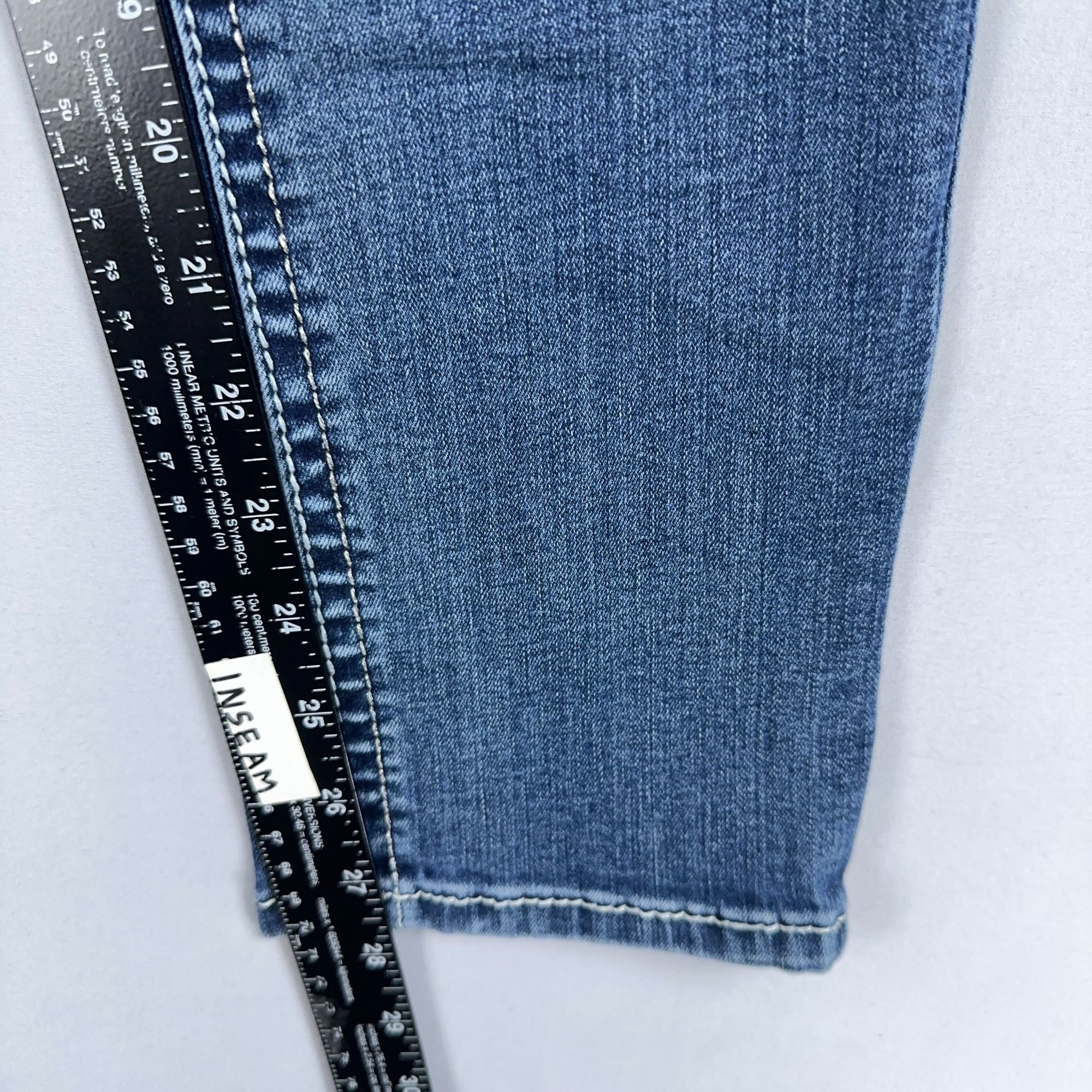 Grace In LA Jeans Womens Size 31 Embellished Pockets Skinny Leg Blue Medium Wash