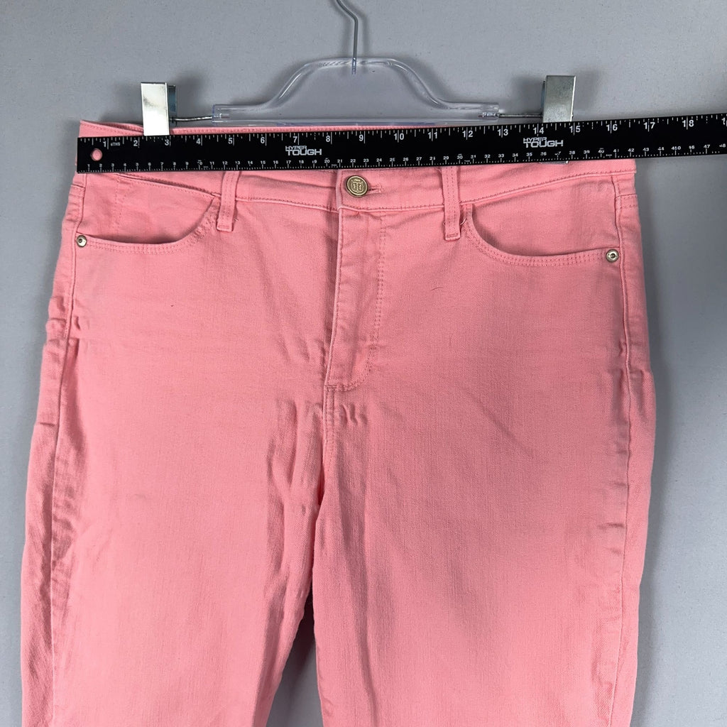 Talbots Jeggings Crop Jeans High Rise Women Size 10 Pink Stretch