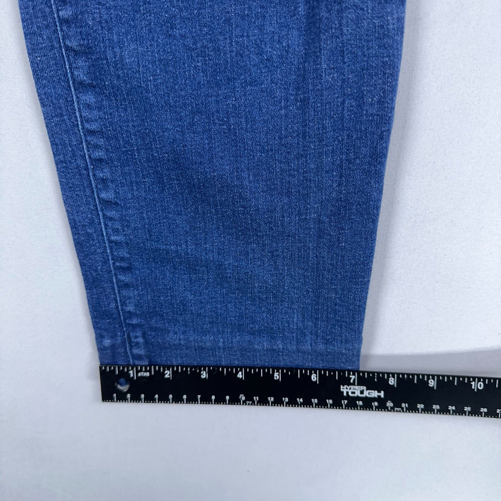 Boden Wellington Jeans Straight Leg Womens Size 12 High Rise Blue Med Wash