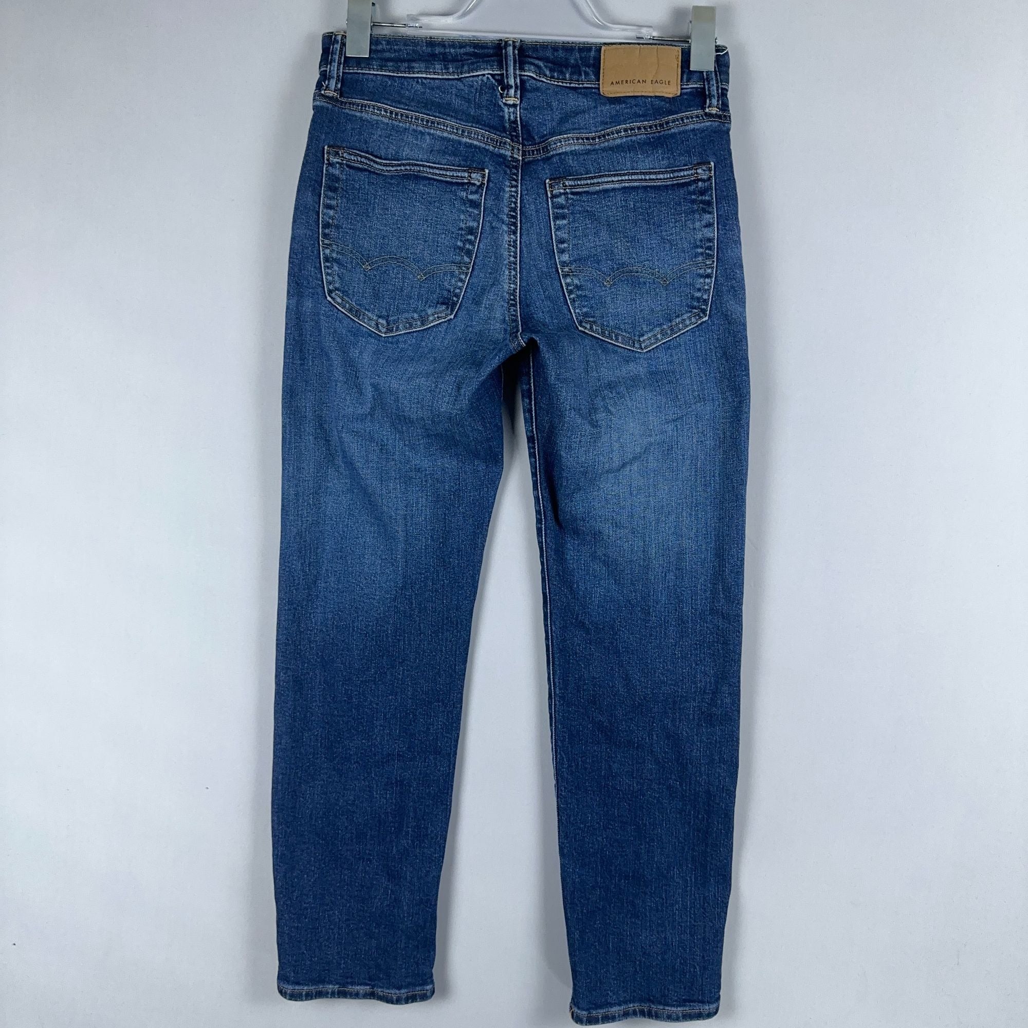 American Eagle Jeans Size 26x28 Slim Straight Leg  Blue Medium Wash