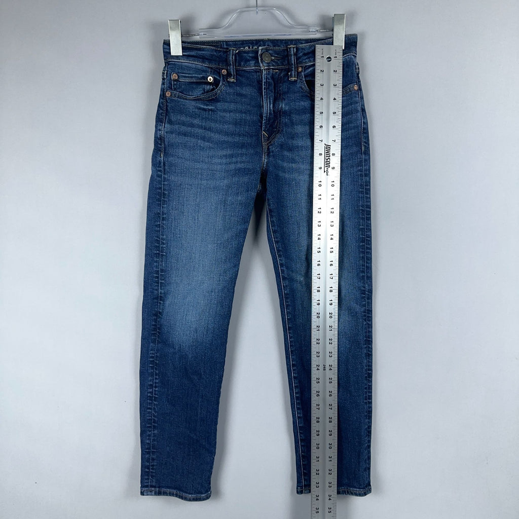 American Eagle Jeans Size 26x28 Slim Straight Leg  Blue Medium Wash