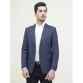 H&M Blazer Jacket Mens Size 40 Regular Blue Slim Fit Two-Button Closure