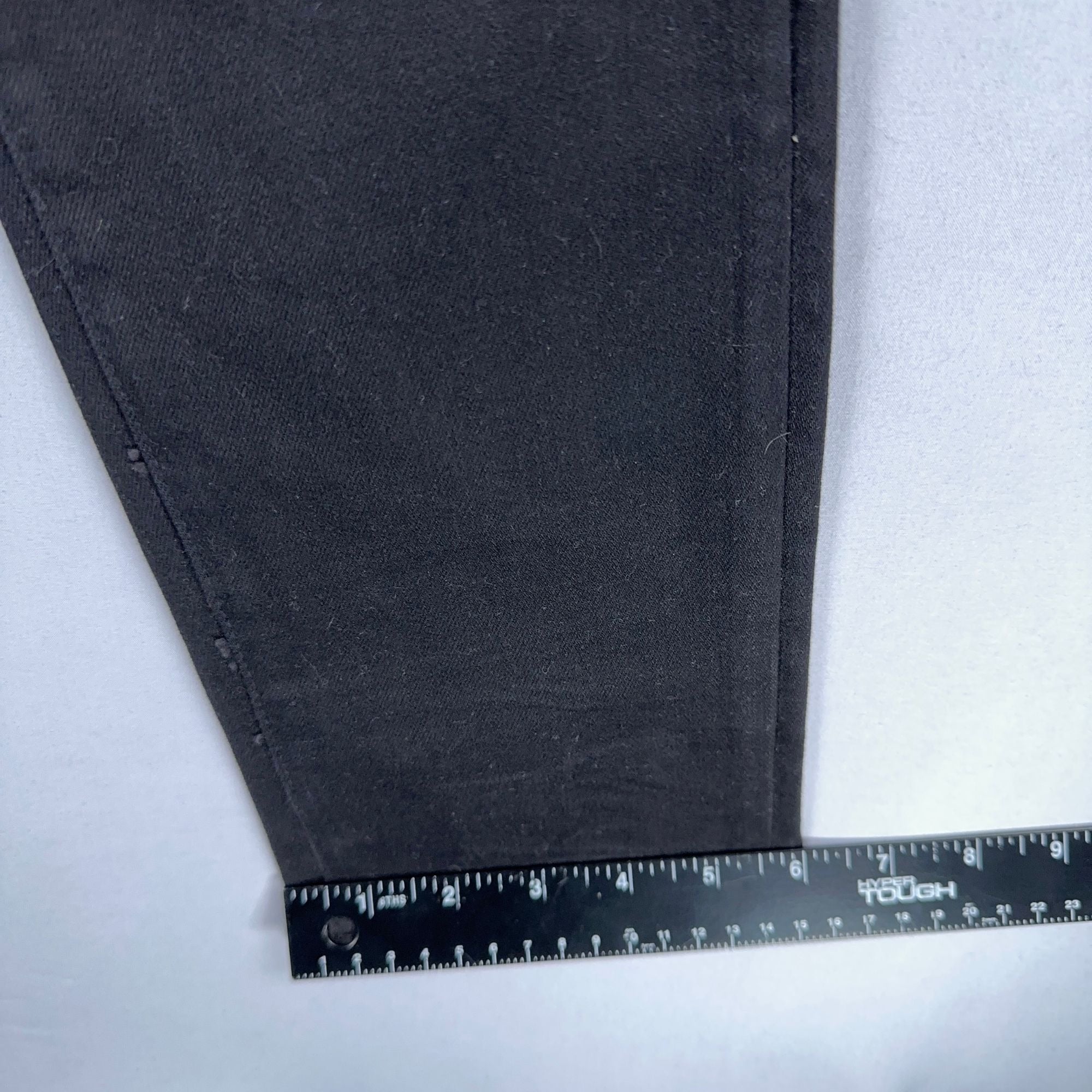Amiri  Jeans Mens Size 38 Distressed Skinny Black Leather Patch Ripped Made In USA